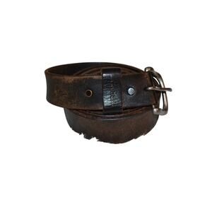 Mens Work Leather Dark Brown Carhartt Belt (Scuffed)